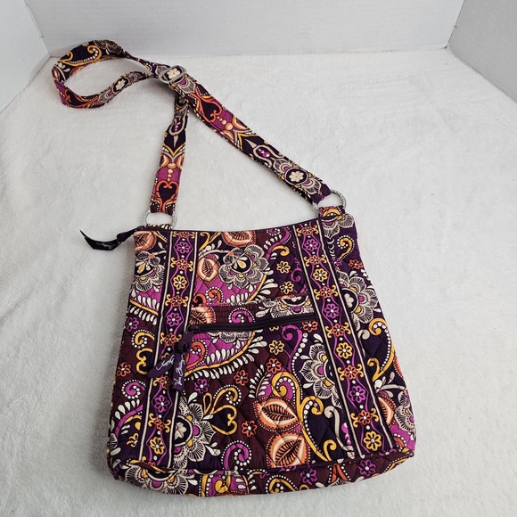 Vera Bradley Handbags - Vera Bradley retired Safari sunset triple zip hipster, Crossbody EUC